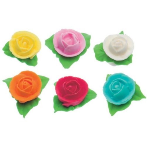 ROSE ASSORTITE C/FOGLIE PZ 180