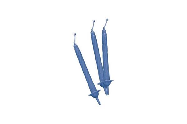 CANDELE CON SUPPORTO AZZURRE PZ 100