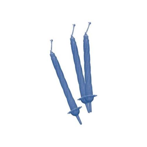 CANDELE CON SUPPORTO AZZURRE PZ 100