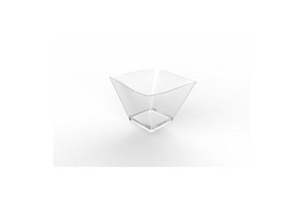 BICCHIERE QUADRO ONDA 60CL TRASP PZ25X30