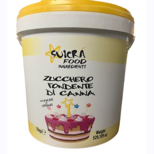 ZUCCHERO FONDENTE DI PURA CANNA KG 15