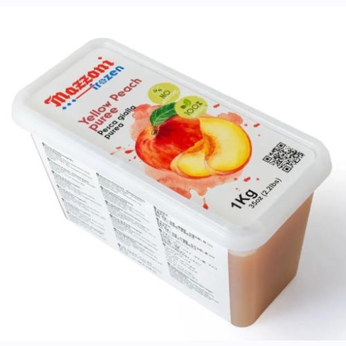 PUREA DI PESCA GIALLA ZUCCH. 10%  KG 1
