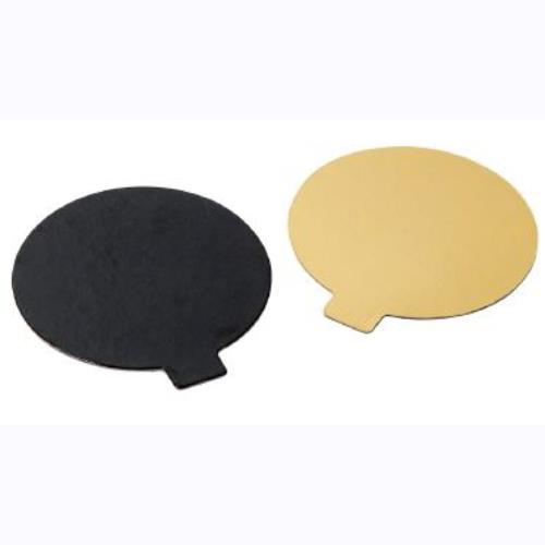 DISCO MONOPORZIONE ORO/NERO D 10 PZ 200
