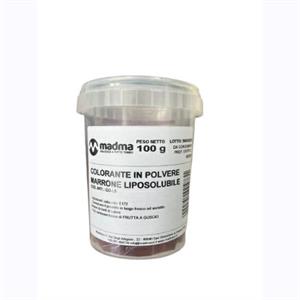 COLORANTE IN POLVERE MARRONE LIPOSOLUBILE 100 GR