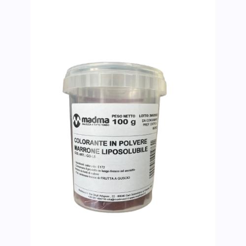 COLORANTE IN POLVERE MARRONE LIPOSOLUBILE 100 GR