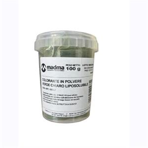 COLORANTE IN POLVERE VERDE CHIARO LIPOSOLUBILE 100 GR