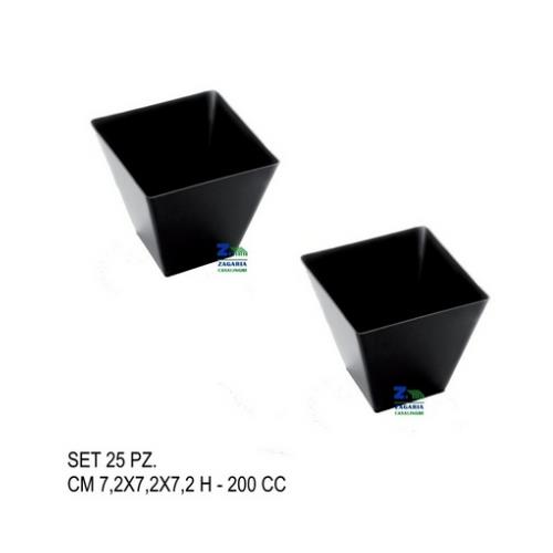 SFIZIO QUADRATO CC 130 NERO PZ 50